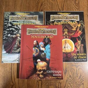 AD&D 2nd Edition Forgotten Realms Spellbound Campaign Expansion TSR 1995 Set 3